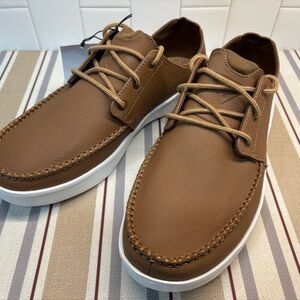 Columbia Tan Leather Boat Shoes